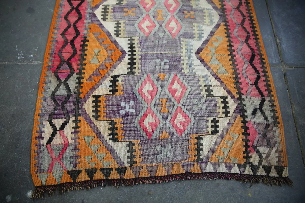 Old Kars Kilim Runner 2.10x19.5ft