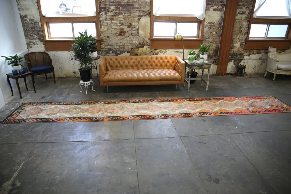 Old Kars Kilim Runner 2.10x19.5ft