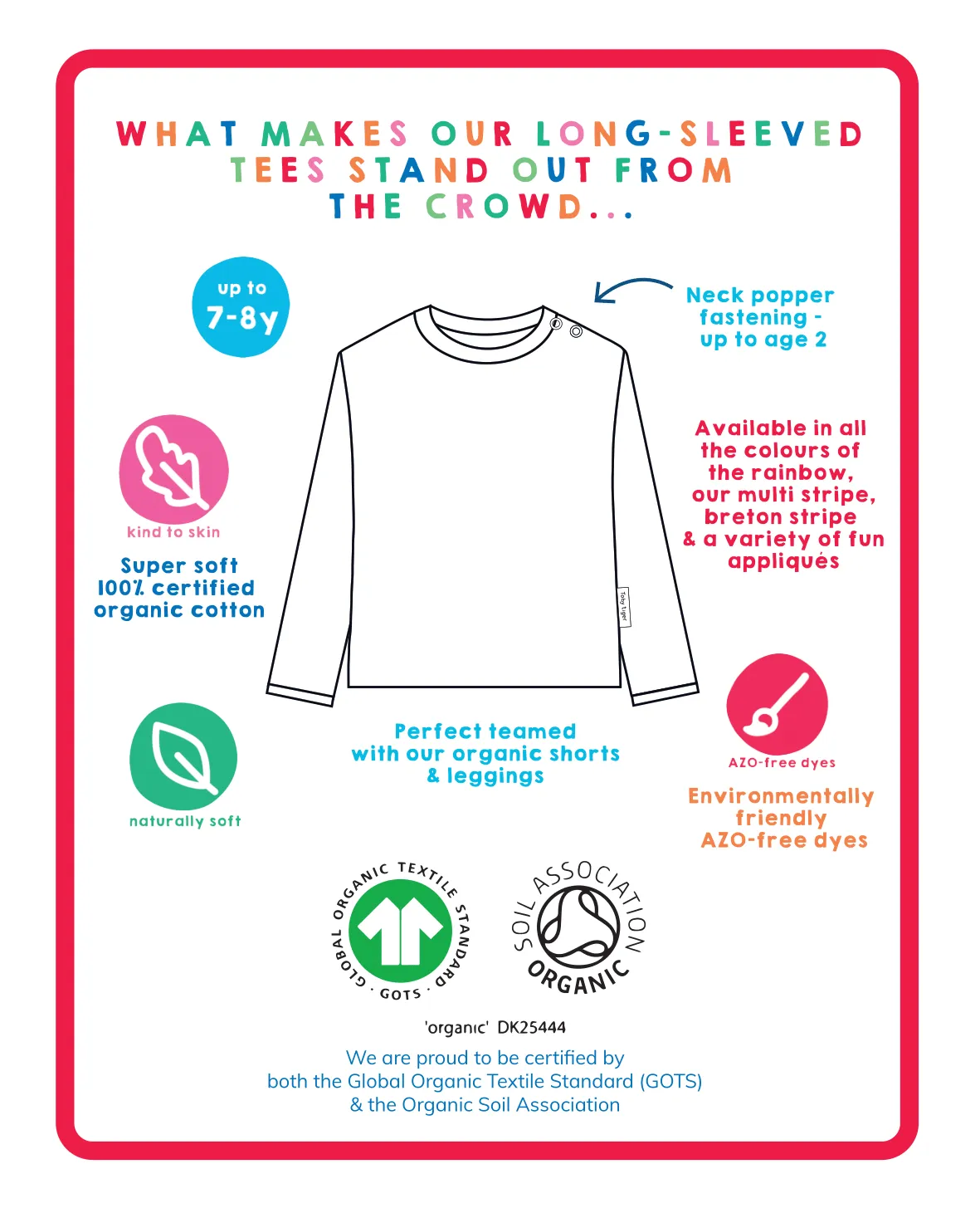Organic Jumping Horse Applique T-Shirt