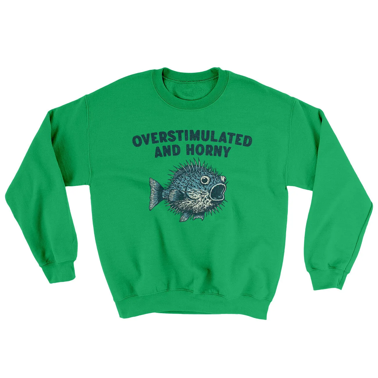 Overstimulated And Horny Ugly Sweater