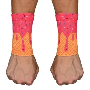 Pink Ice Cream Wrist Support Sleeves