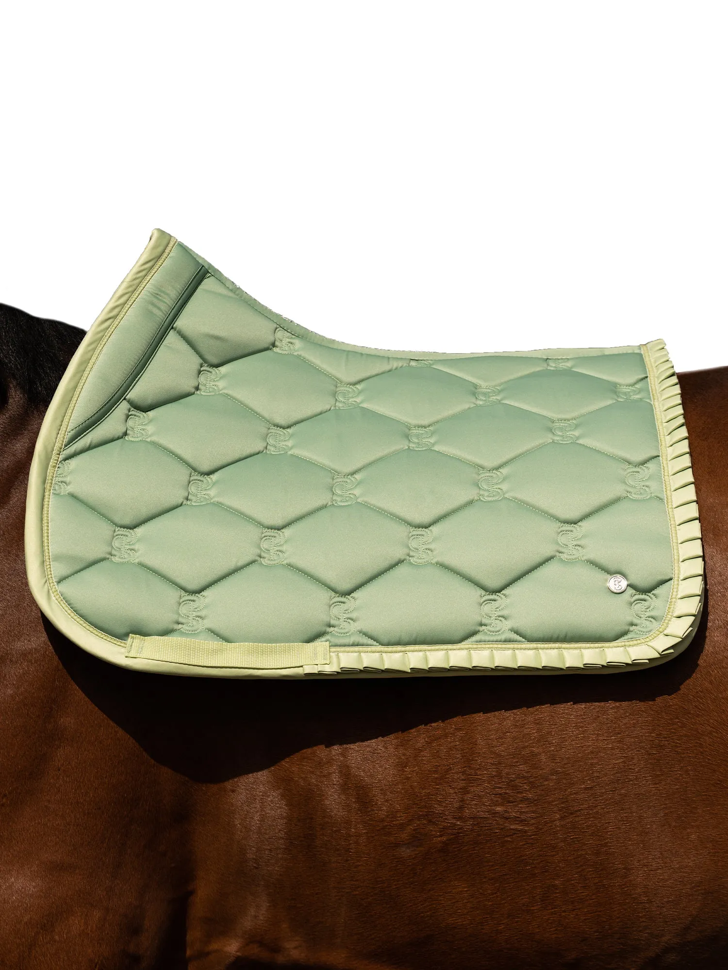 PS of Sweden Sage green Ruffle Jump saddlepad