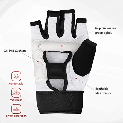 Punch Bag Training Gloves, LangRay Taekwondo Karate Gloves for Sparring Martial Arts Boxing Training for Adults and Kids