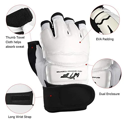 Punch Bag Training Gloves, LangRay Taekwondo Karate Gloves for Sparring Martial Arts Boxing Training for Adults and Kids