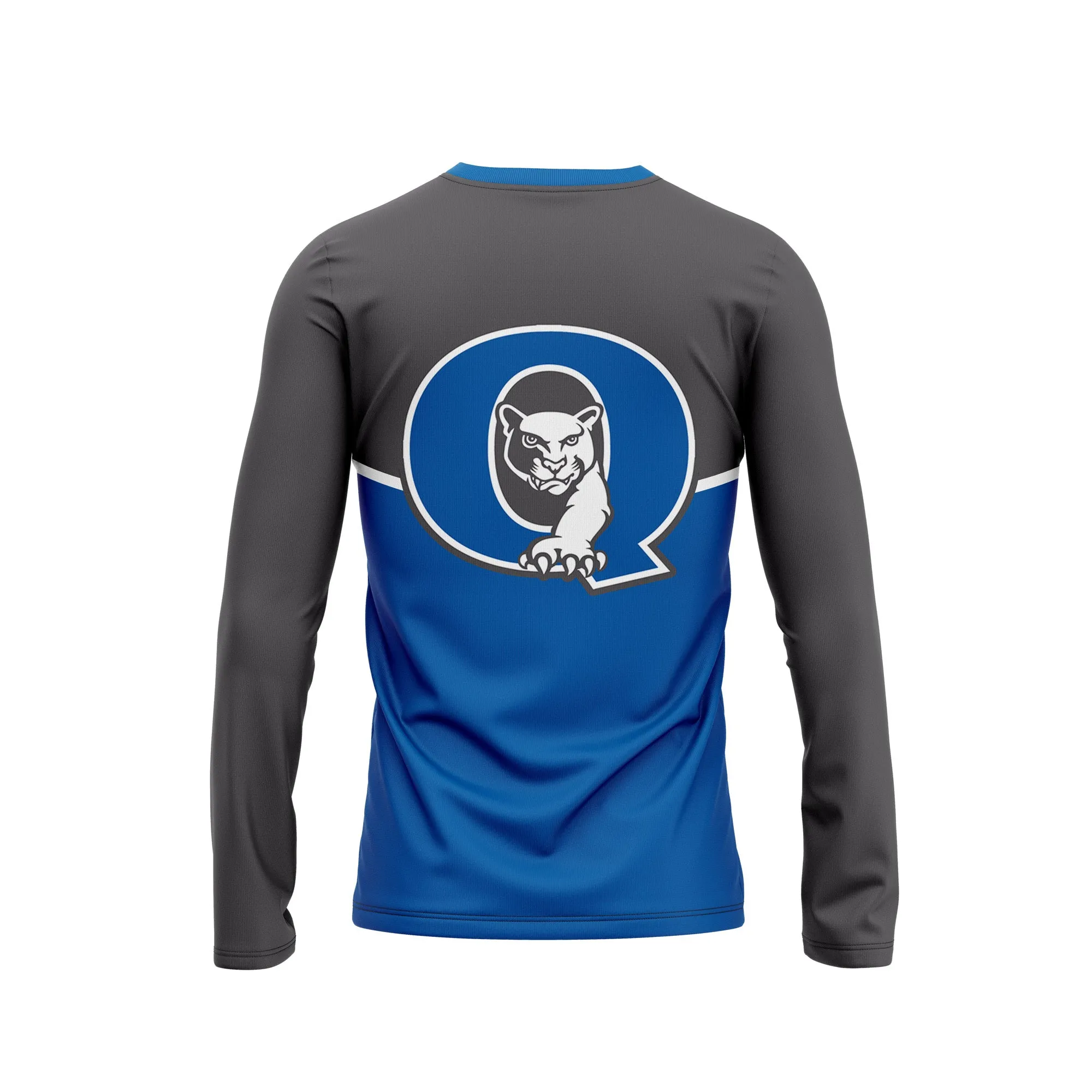 QUAKERTOWN WRESTLING Sublimated Blue Long Sleeve Jersey