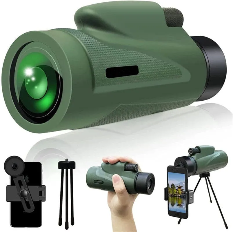 RECON GS2 Waterproof 12x50 HD Full-size Monocular with Tripod