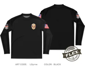 Red Devil Institutional Police Department Core Men's LS Flex Performance Tee - LGyrvw