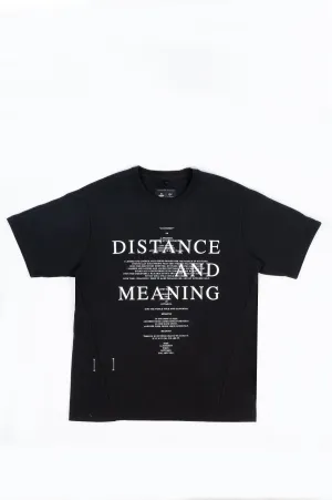 REIGNING CHAMP X JIDE OSIFESO HEAVY JERSEY DISTANCE T-SHIRT BLACK