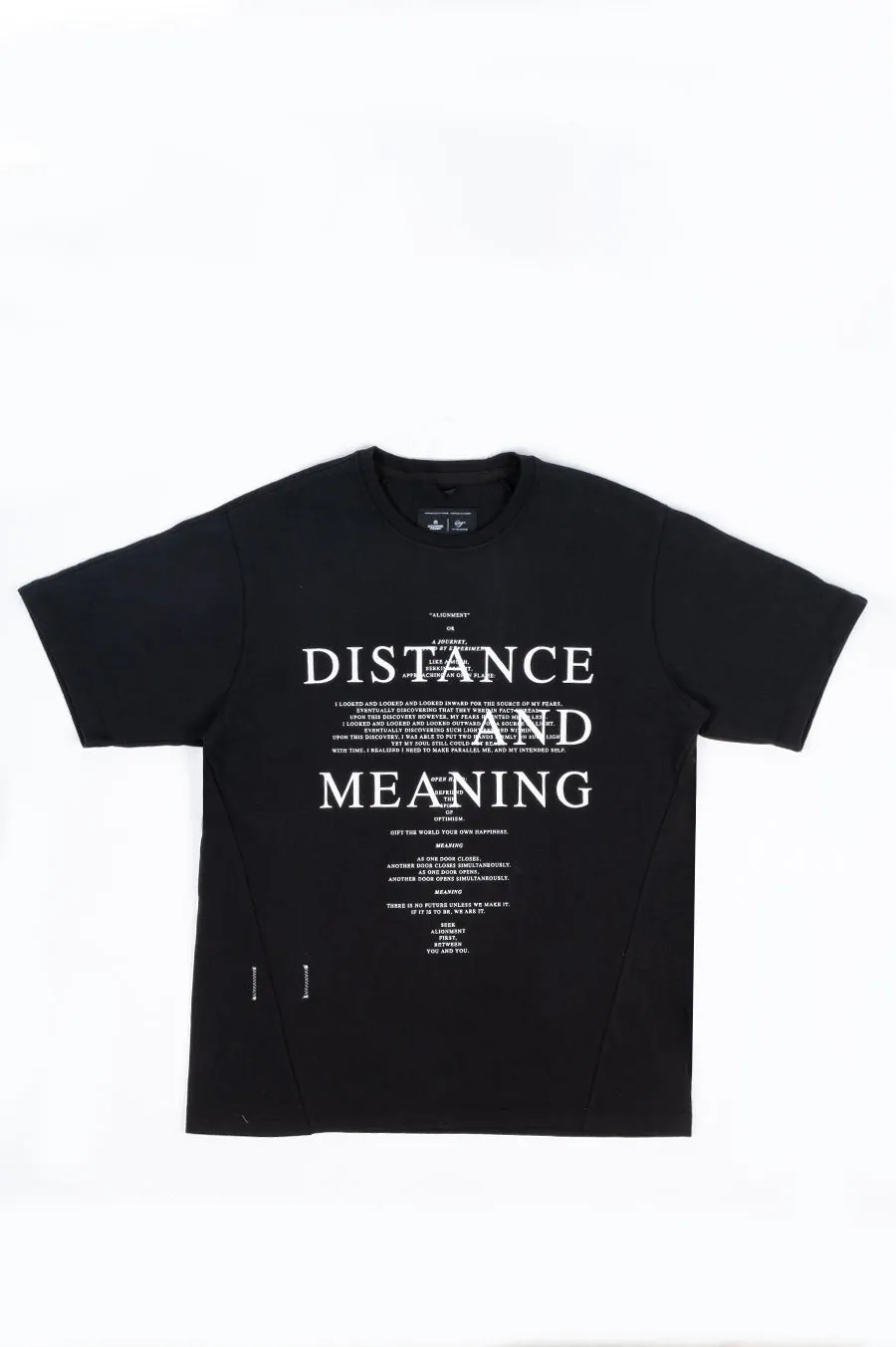 REIGNING CHAMP X JIDE OSIFESO HEAVY JERSEY DISTANCE T-SHIRT BLACK