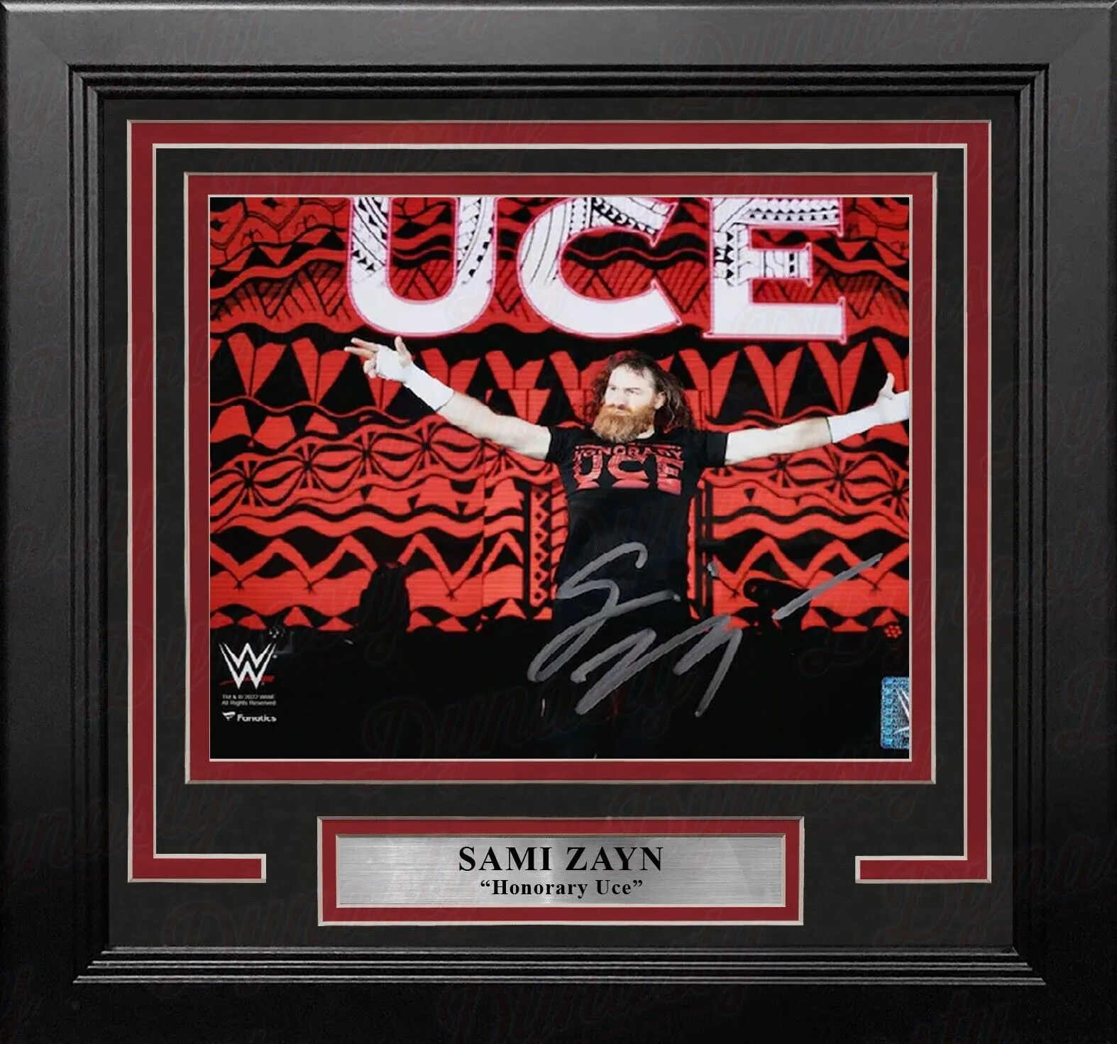 Sami Zayn Honorary Uce Autograph Signed Framed 8x10 WWE Wrestling Photo Fanatics