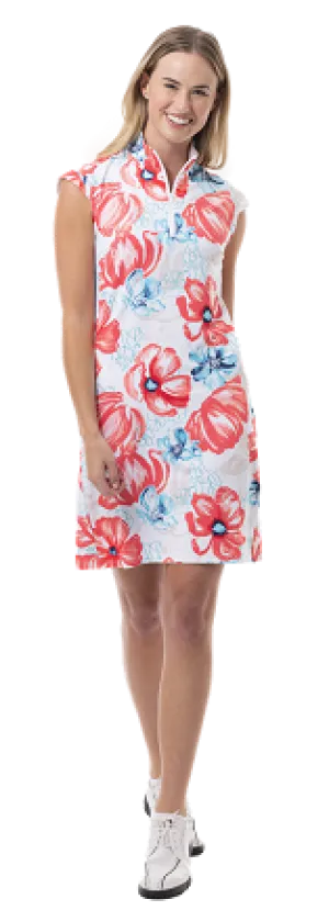 Sansoleil  Sleeveless Dress - Garden Party Pink