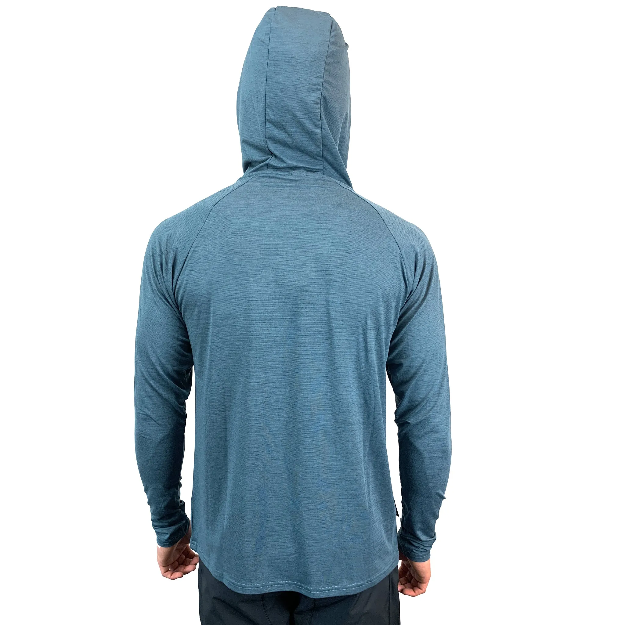 Season 2023 - UV Performance L/S Hooded Tech Top - Ocean Blue