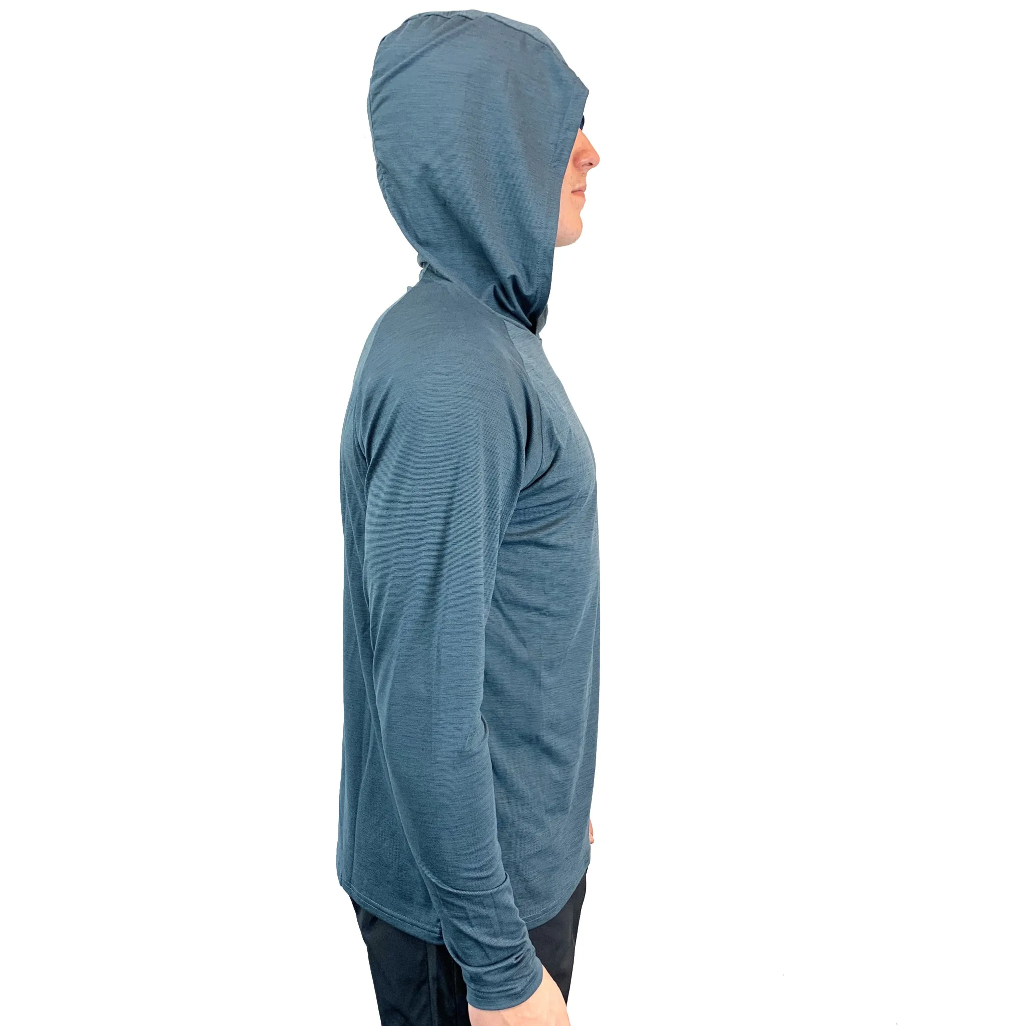 Season 2023 - UV Performance L/S Hooded Tech Top - Ocean Blue
