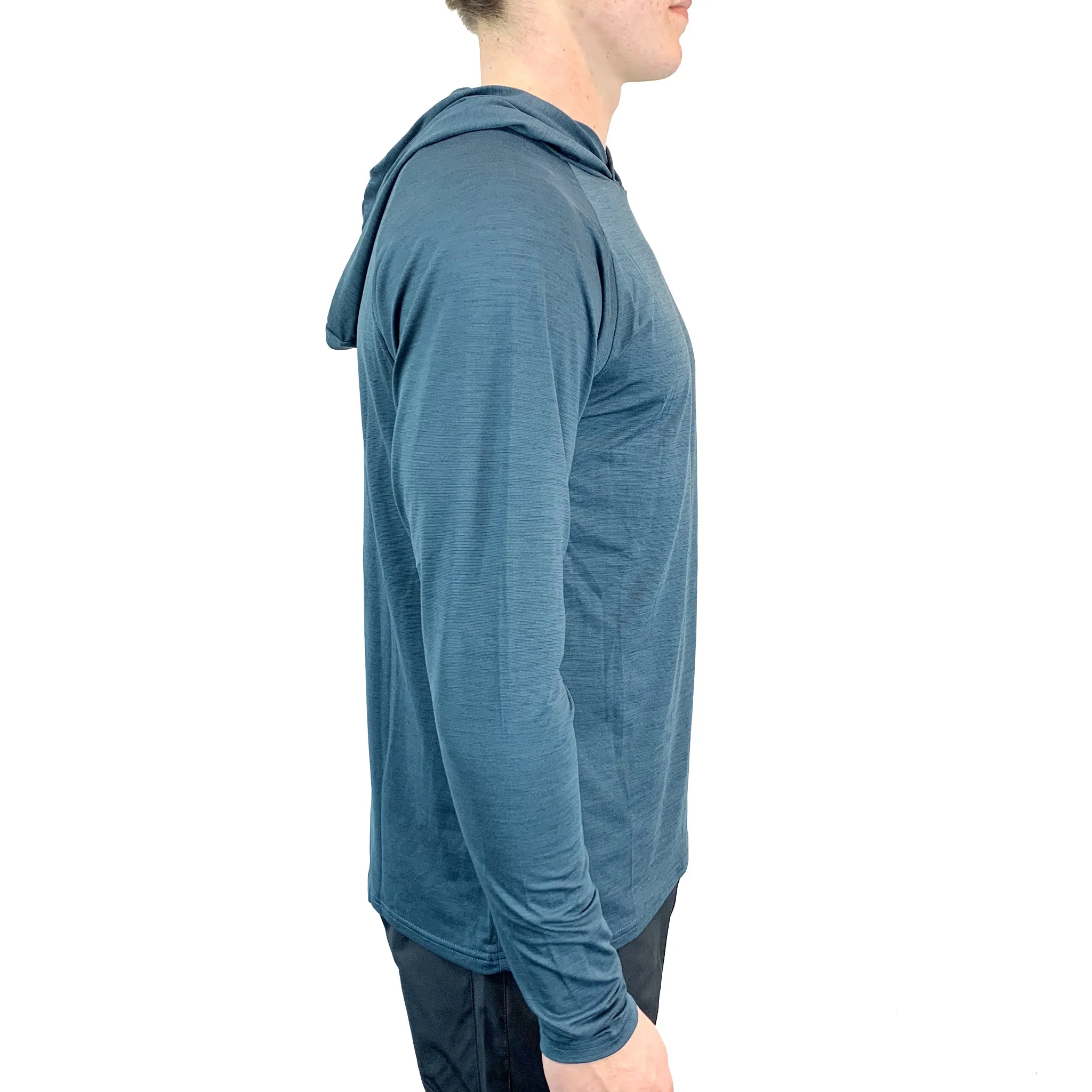 Season 2023 - UV Performance L/S Hooded Tech Top - Ocean Blue