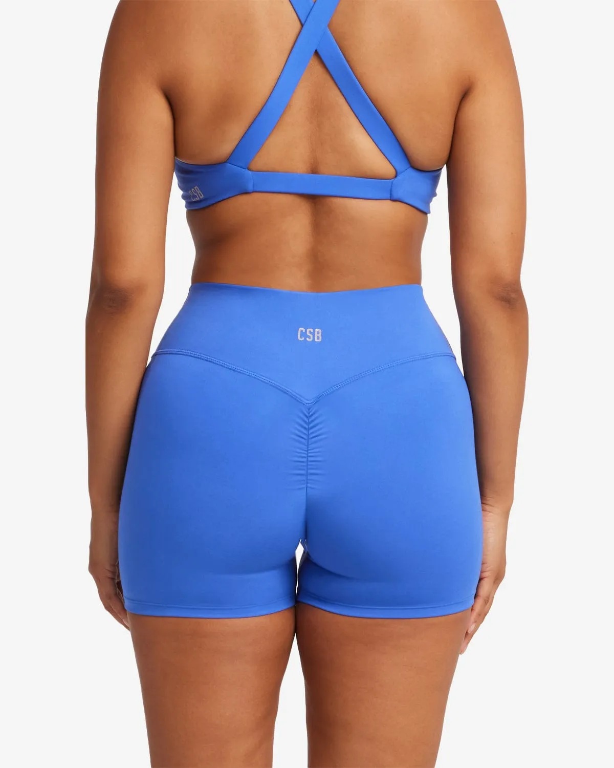Serenity Scrunch Shorts 4" | Royal