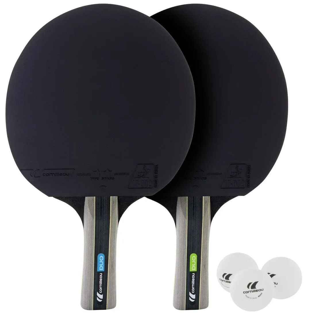 SET TENNIS DE TABLE FREE DE 2 RAQUETTES ET 3 BALLES - PACK DUO