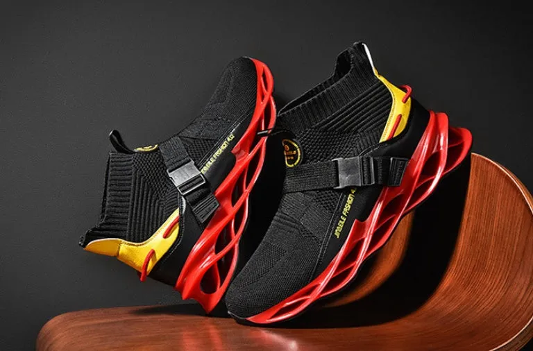 Shock absorption fitness running shoes