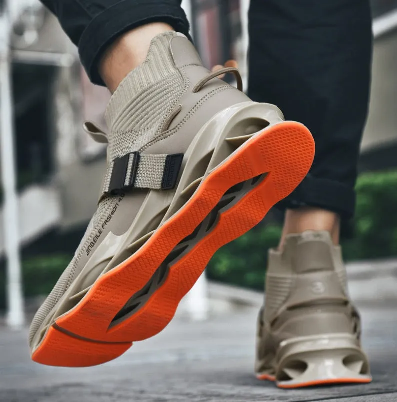 Shock absorption fitness running shoes