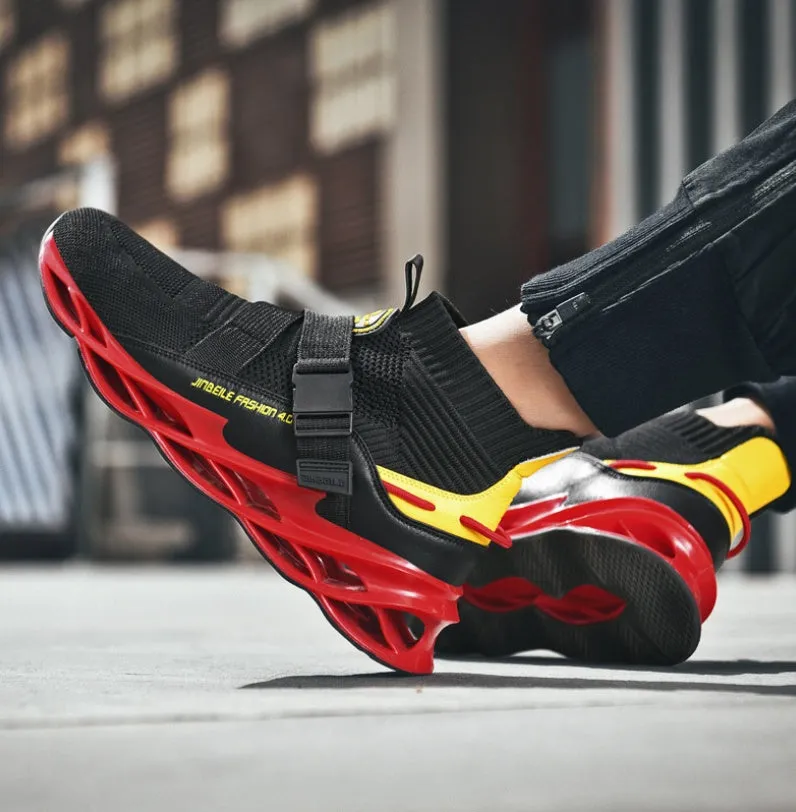 Shock absorption fitness running shoes