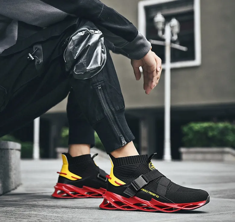 Shock absorption fitness running shoes