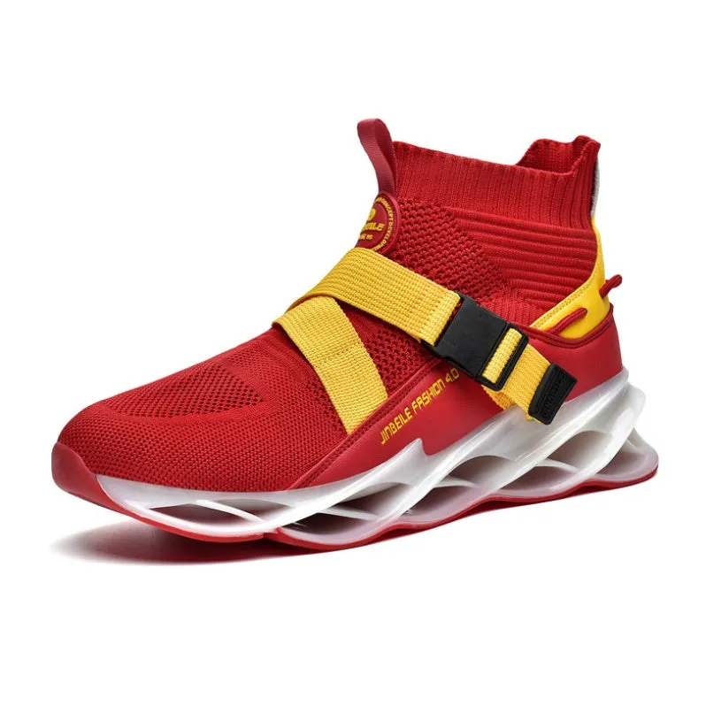 Shock absorption fitness running shoes