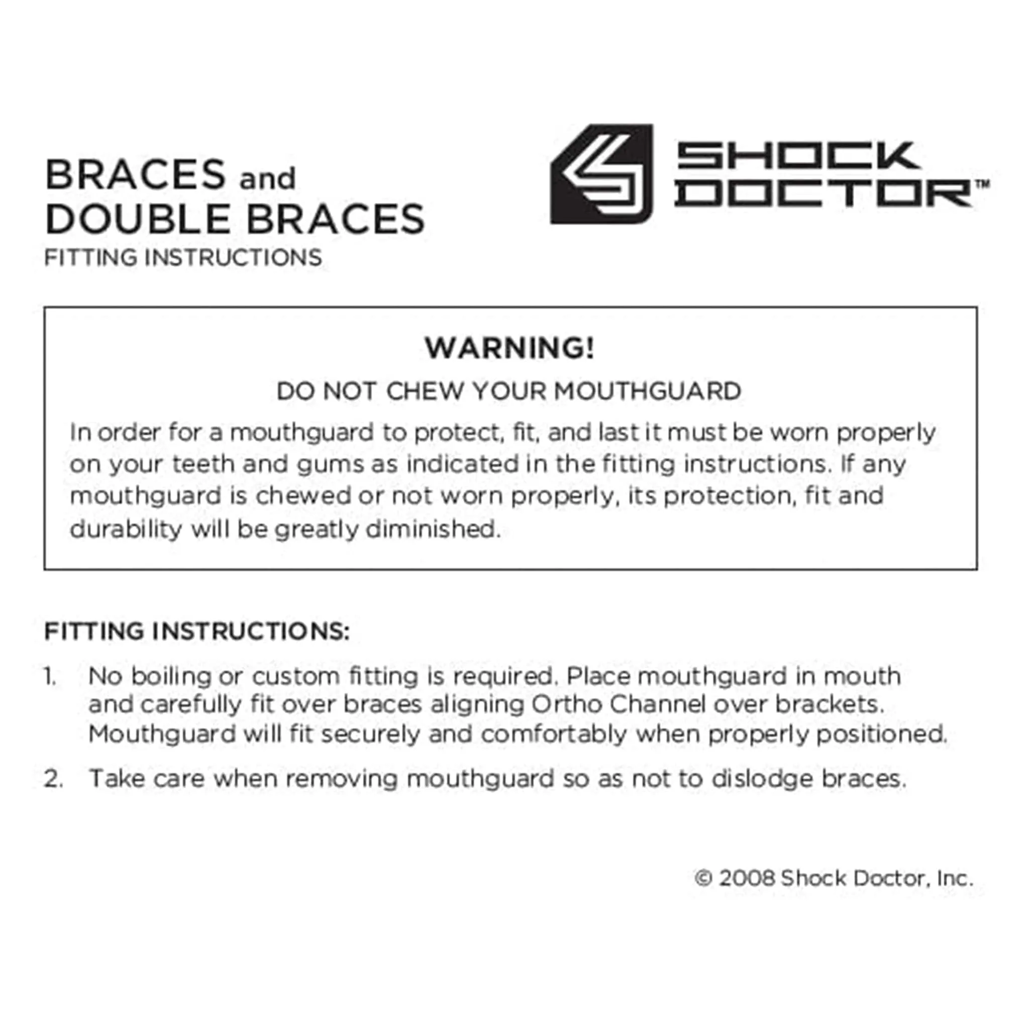 Shock Doctor Braces Senior Mouthguard