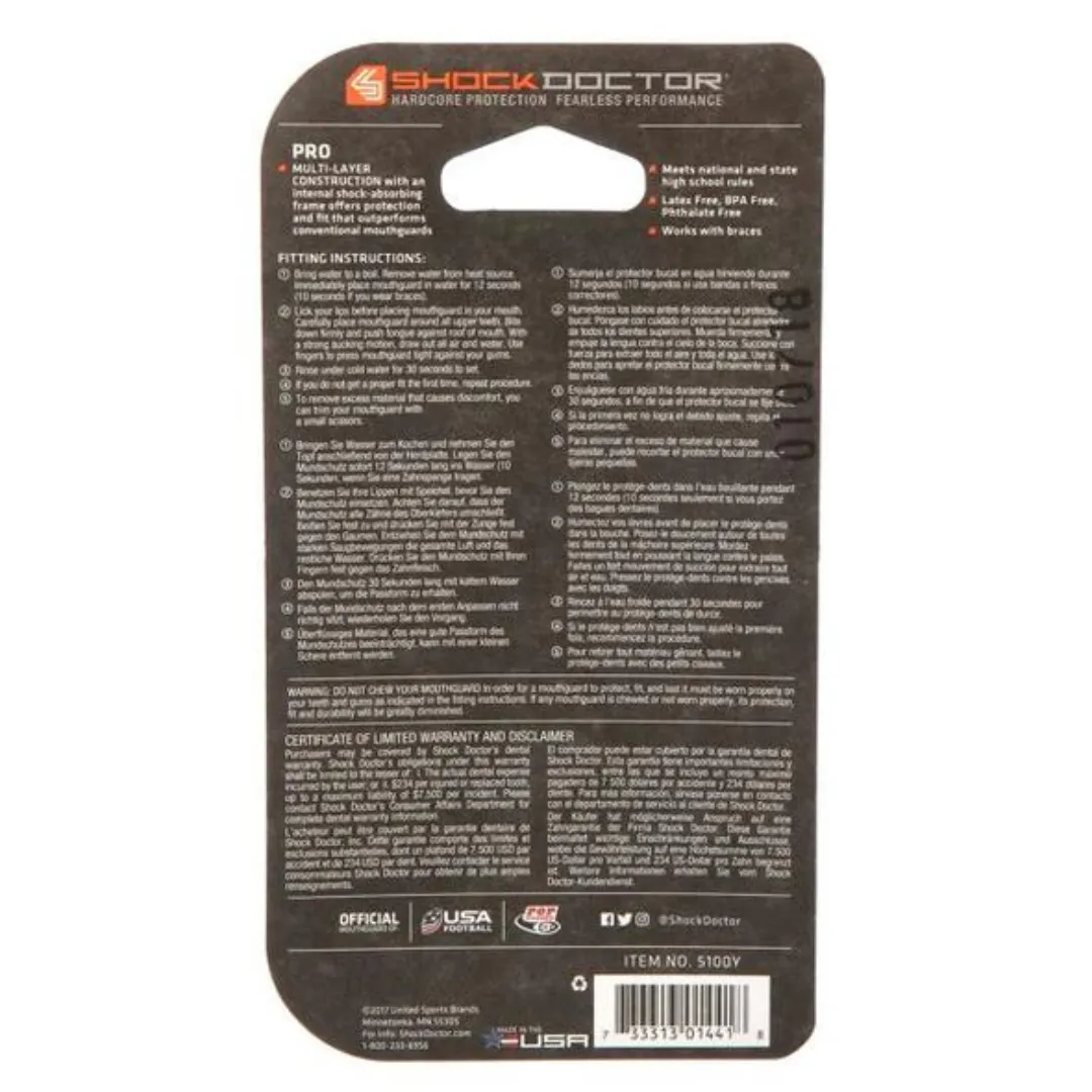 SHOCK DOCTOR GEL MAX KOOL-AID FLAVOR FUSION MOUTHGUARD