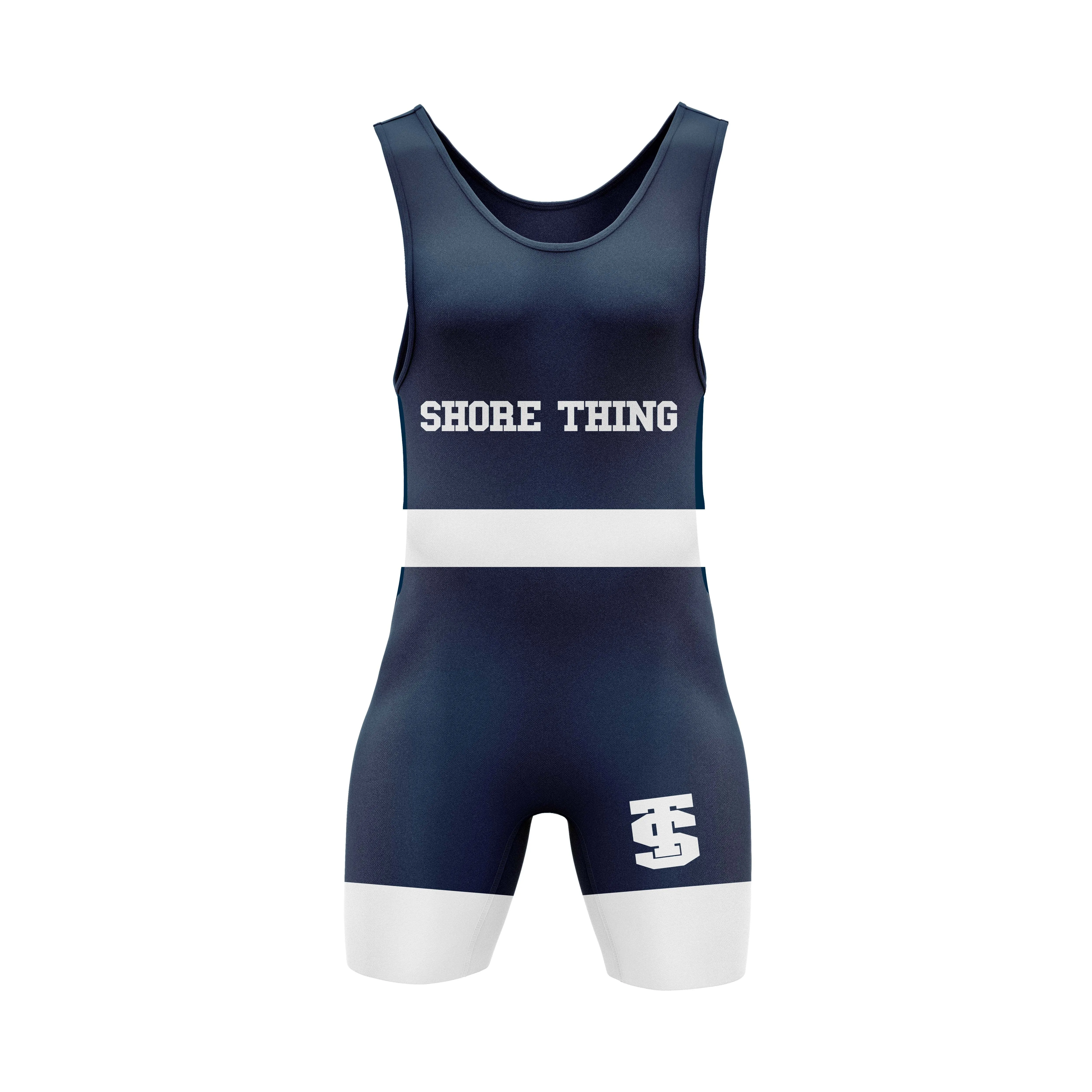 SHORE THING WRESTLING SINGLET - BLUE