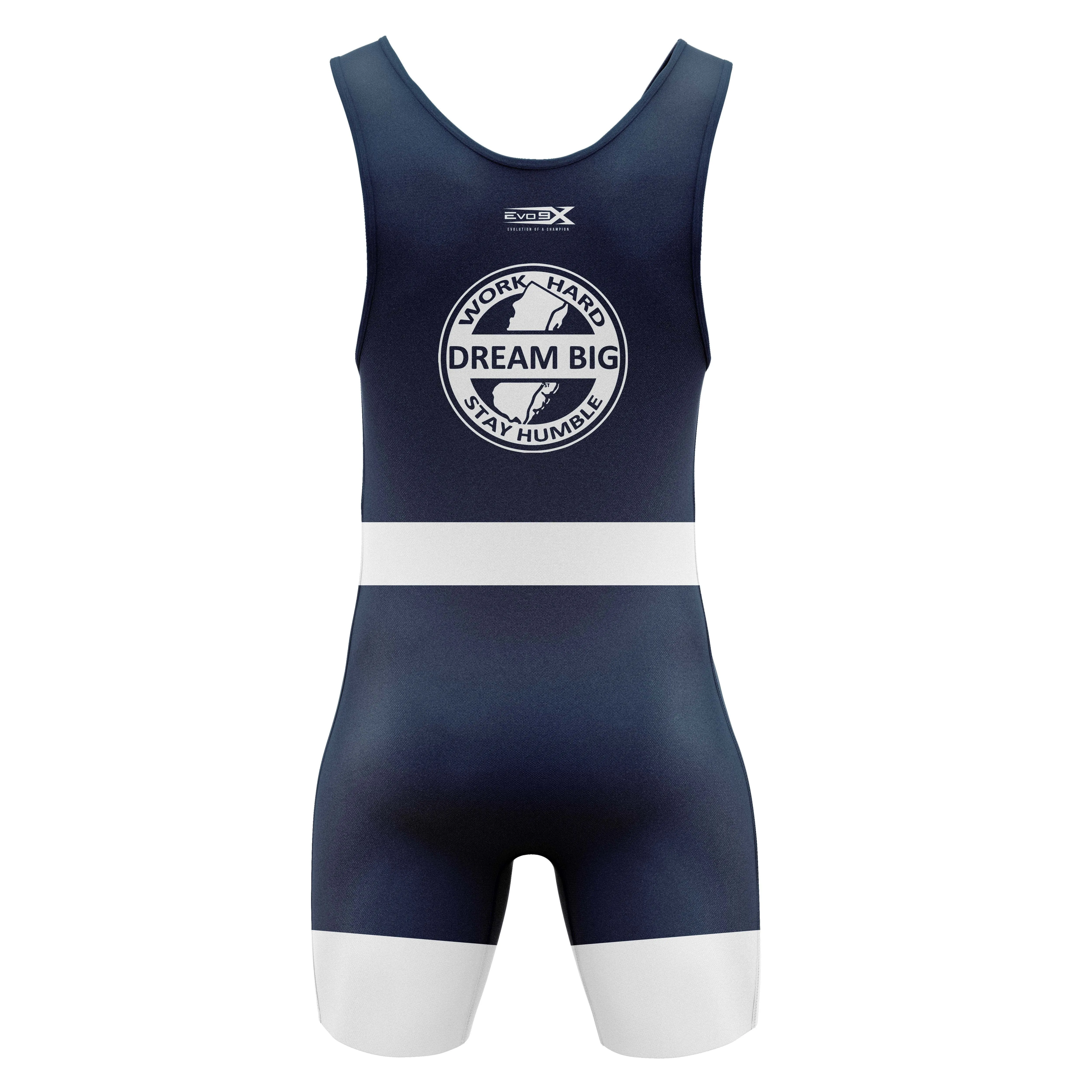 SHORE THING WRESTLING SINGLET - BLUE