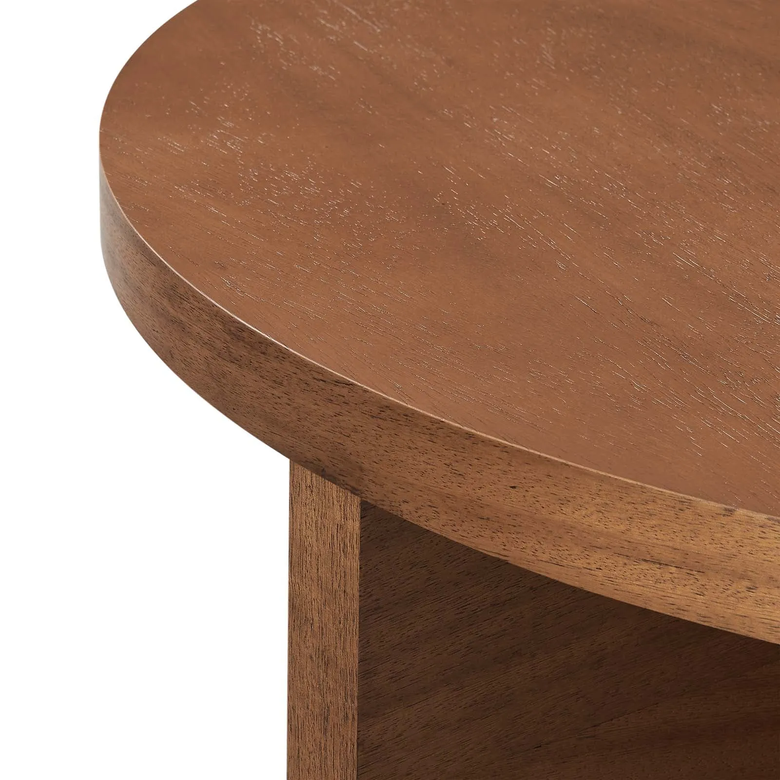 SILAS ROUND WOOD COFFEE TABLE