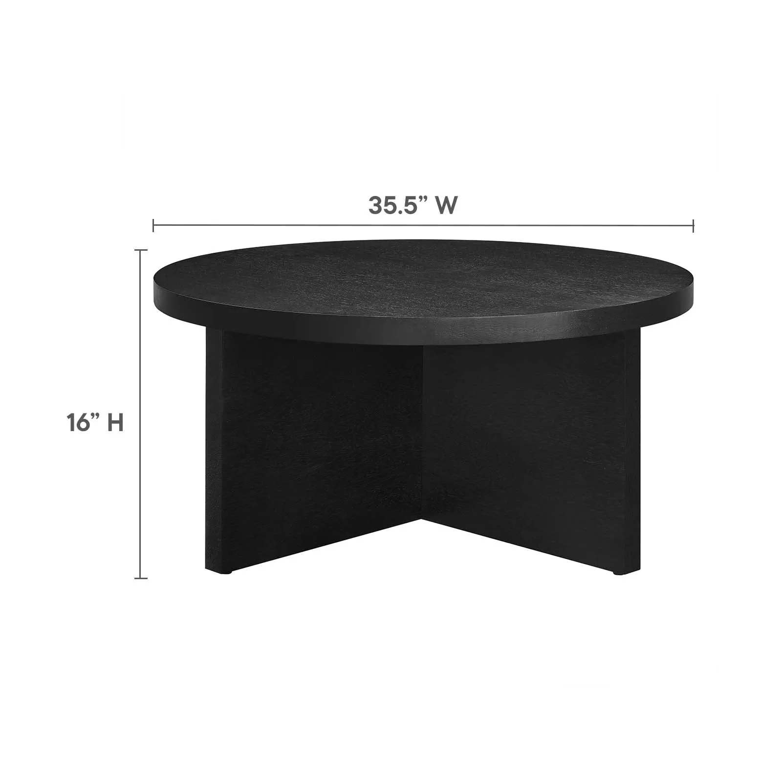 SILAS ROUND WOOD COFFEE TABLE