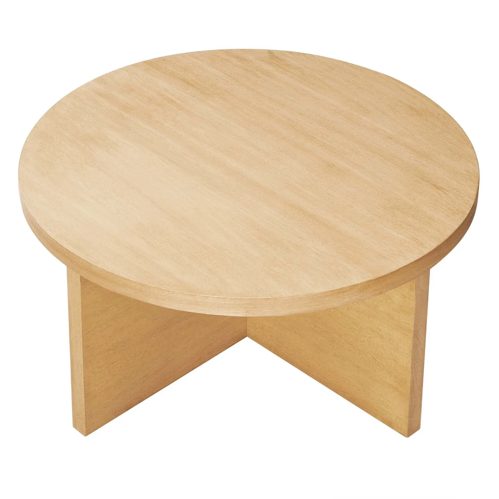 SILAS ROUND WOOD COFFEE TABLE