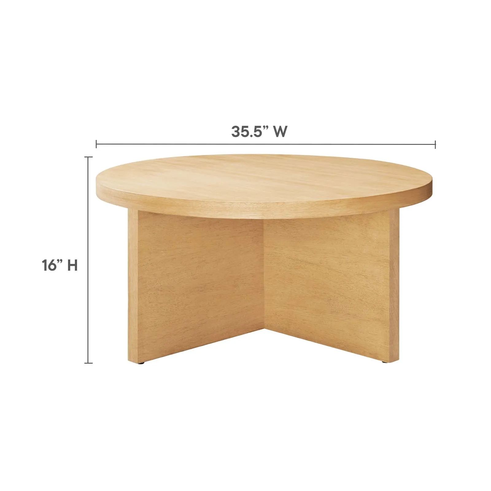 SILAS ROUND WOOD COFFEE TABLE