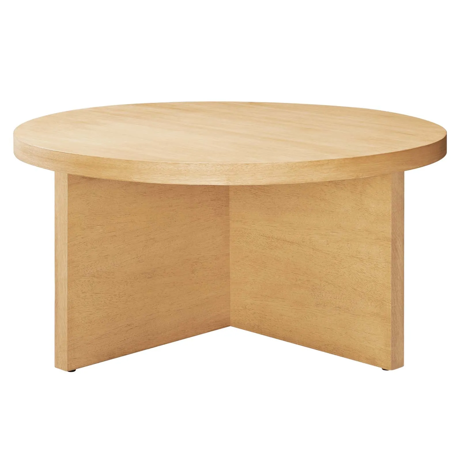 SILAS ROUND WOOD COFFEE TABLE