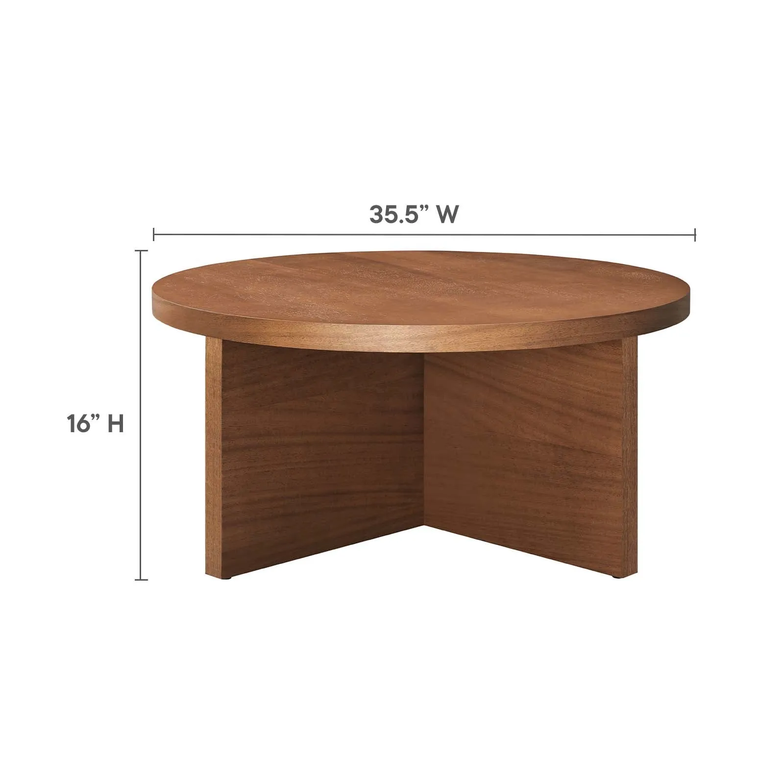 SILAS ROUND WOOD COFFEE TABLE