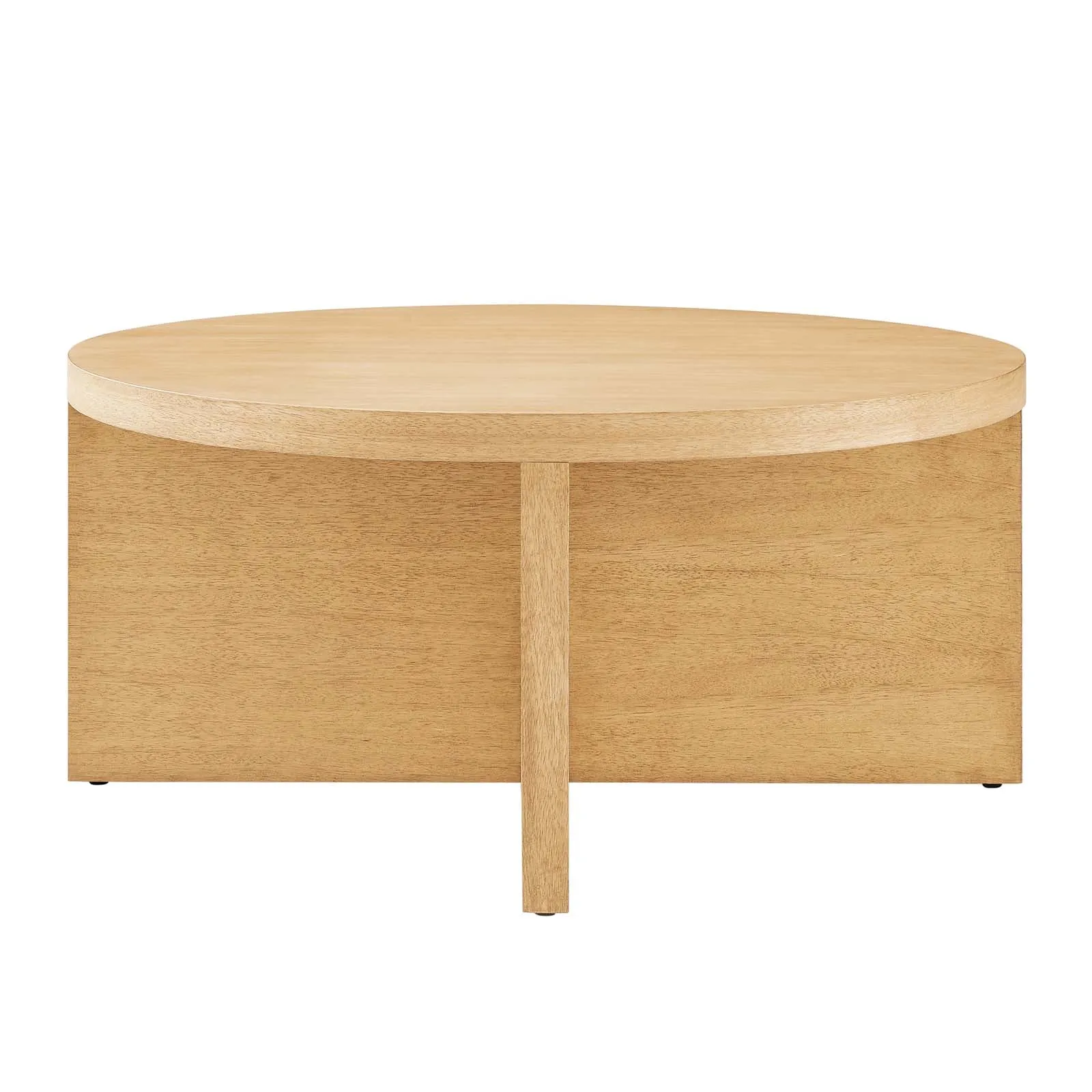 SILAS ROUND WOOD COFFEE TABLE