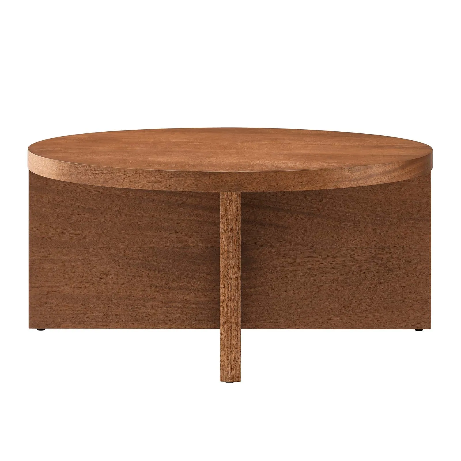 SILAS ROUND WOOD COFFEE TABLE