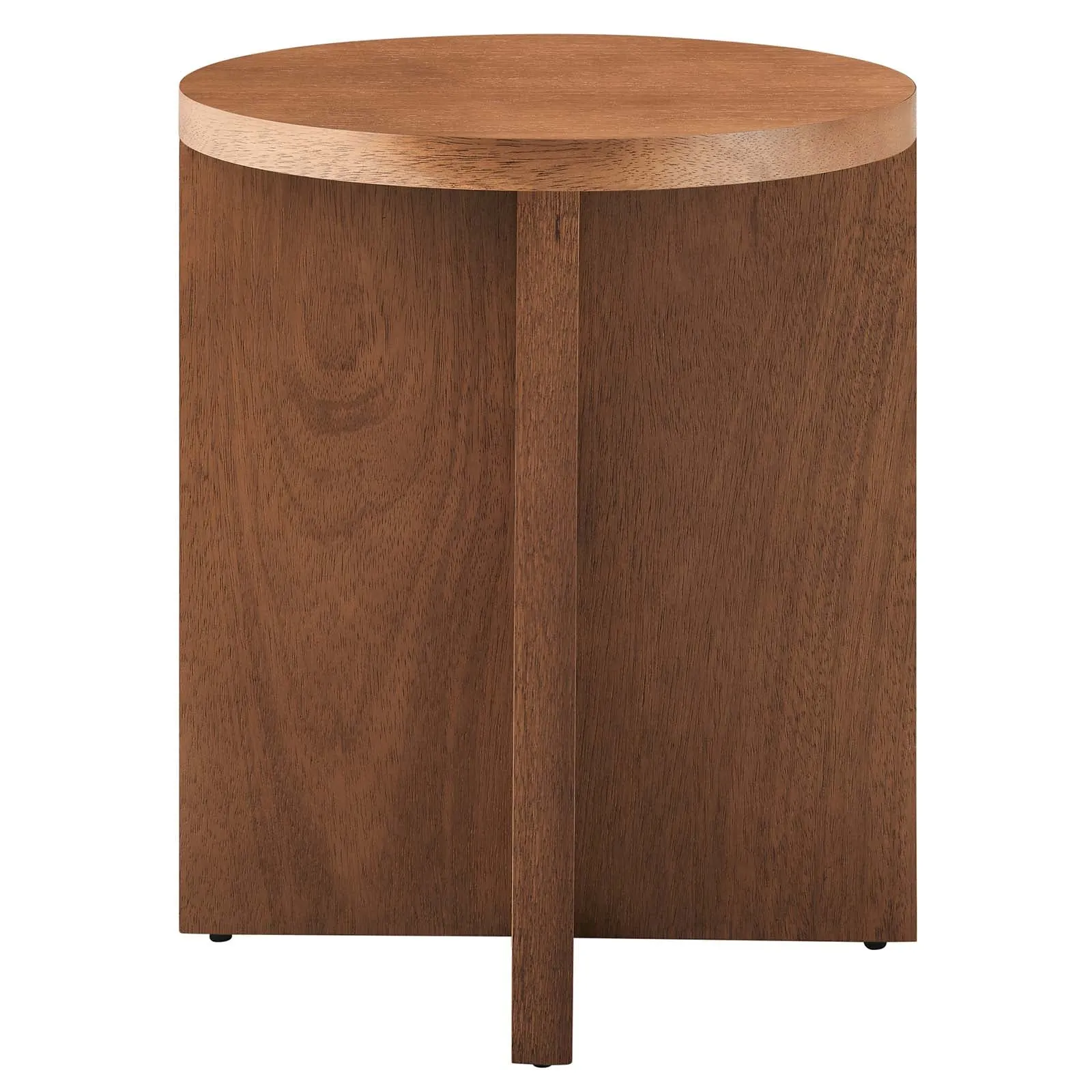 SILAS ROUND WOOD SIDE TABLE