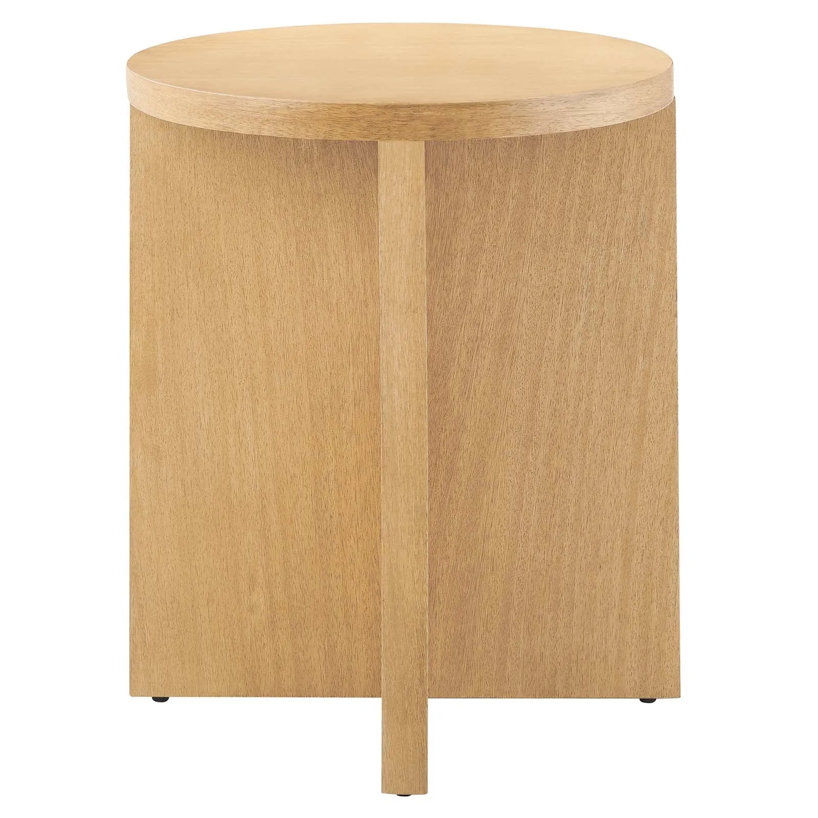 SILAS ROUND WOOD SIDE TABLE