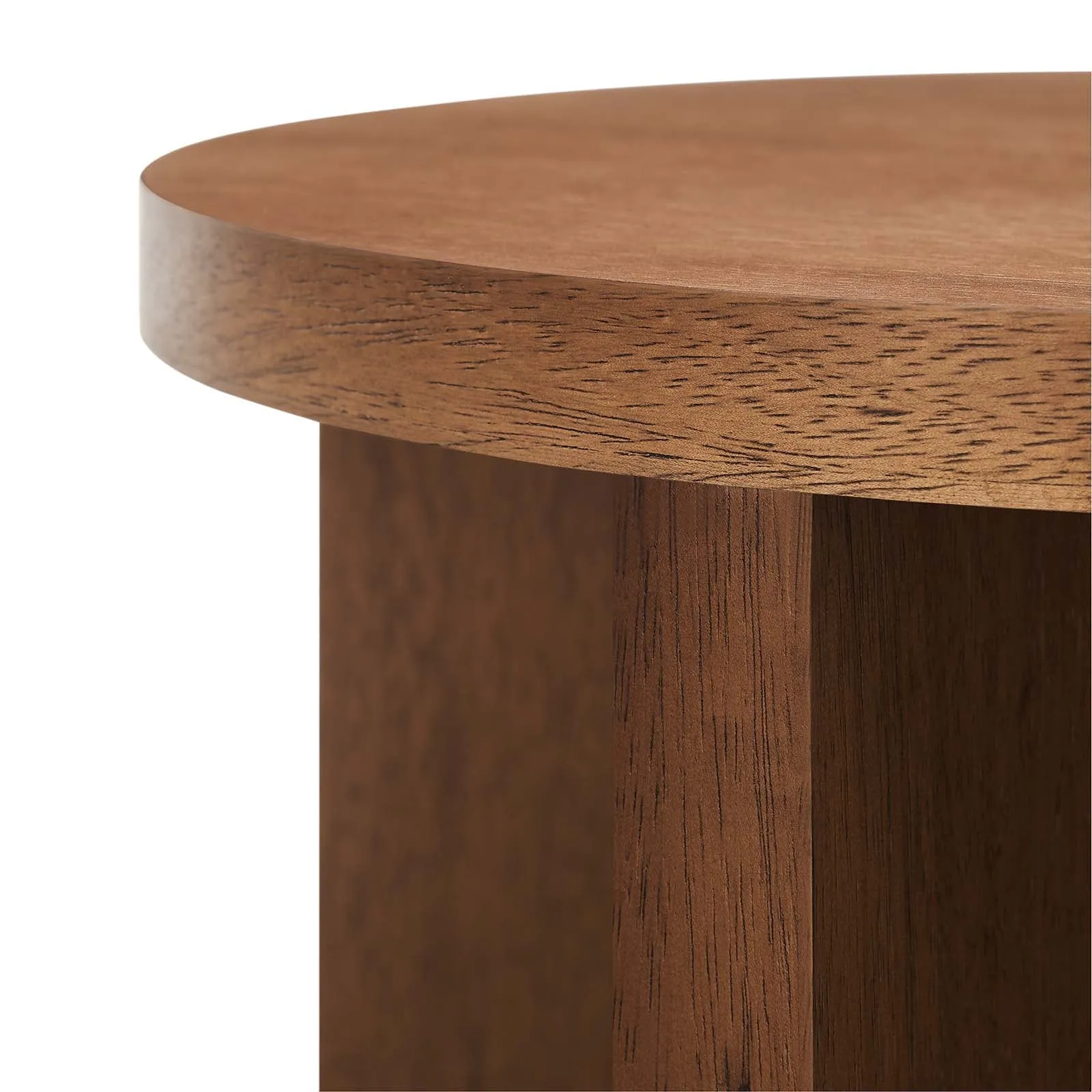 SILAS ROUND WOOD SIDE TABLE
