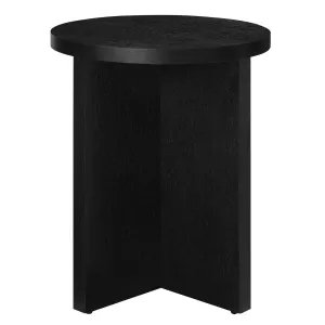 SILAS ROUND WOOD SIDE TABLE
