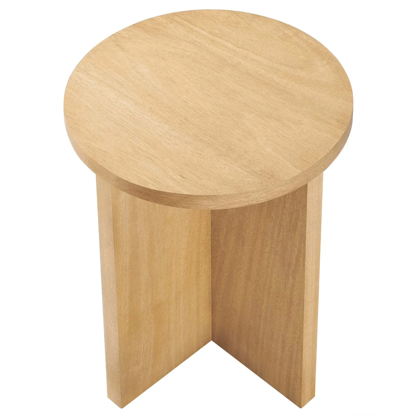 SILAS ROUND WOOD SIDE TABLE