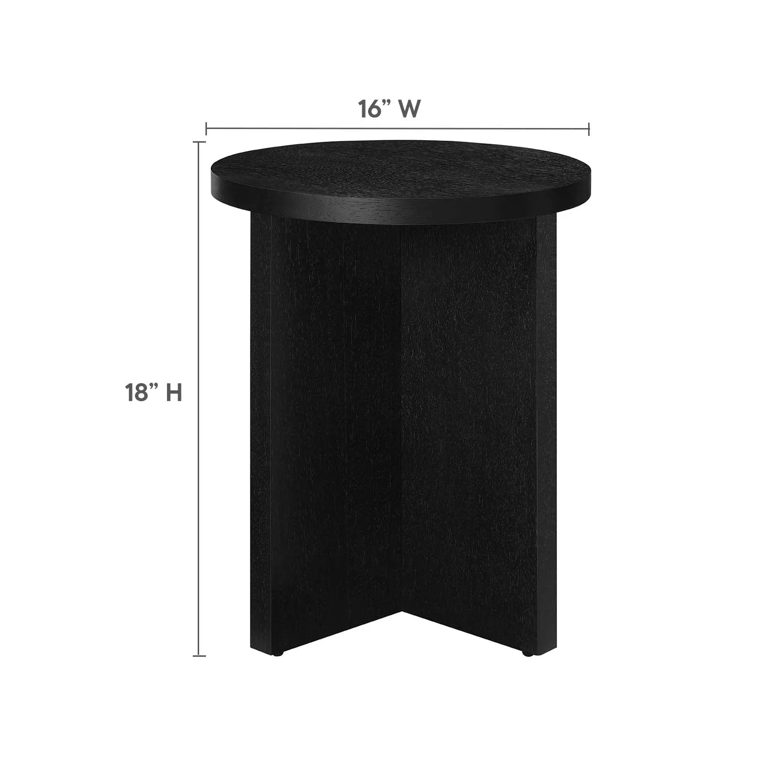 SILAS ROUND WOOD SIDE TABLE