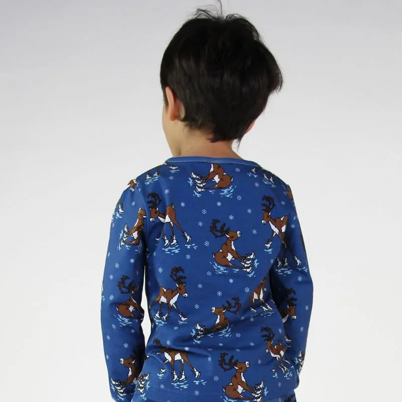 Smafolk Reindeer Top - Federal Blue