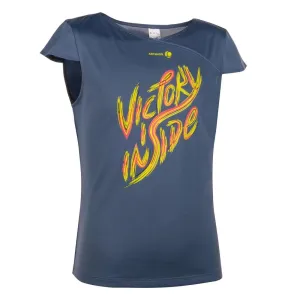 Soft Girls' Tennis Padel Table Tennis Badminton Squash T-Shirt - Grey