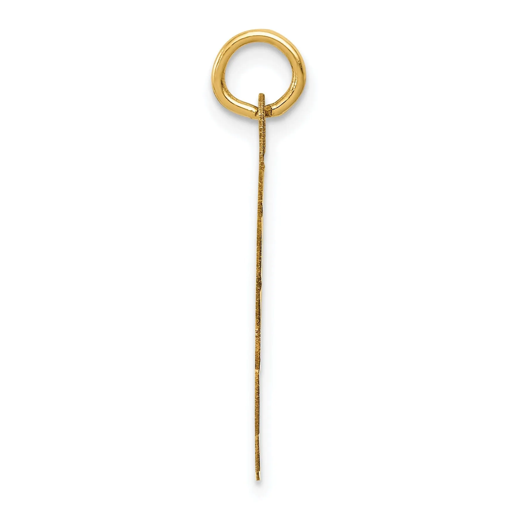 Solid 14k Yellow Gold Wrestling Disc Pendant
