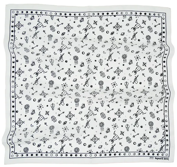 Squar'd Away The Amulet Scarf White
