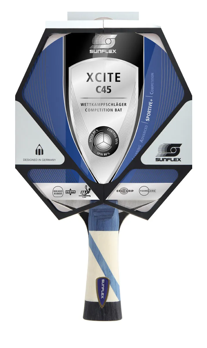 Sunflex Xcite C45 Table Tennis Bat