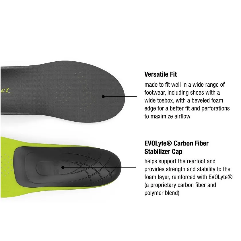 Superfeet Carbon Insoles - For Slim Fitting Athletic Footwear
