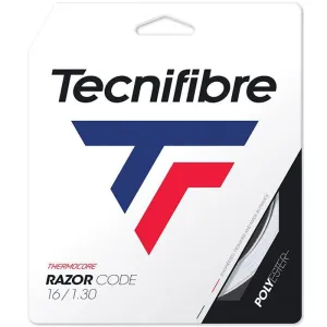 Tecnifibre Razor Code 16g(1.30) Tennis String Set in White
